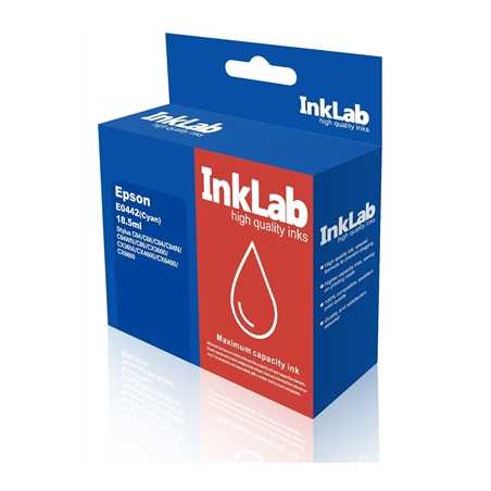 InkLab 442 Epson Compatible Cyan Replacement Ink