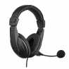 Sandberg Saver USB Headset with Boom Mic, 40mm Drivers,  In-Line Volume Controls, 5 Year Warranty