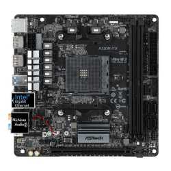 Asrock A320M-ITX, AMD A320, AM4, Mini ITX, 2 DDR4, 2 HDMI, M.2