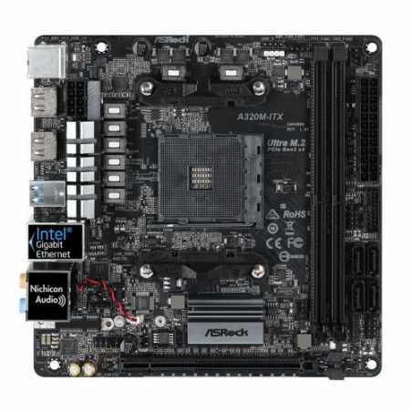 Asrock A320M-ITX, AMD A320, AM4, Mini ITX, 2 DDR4, 2 HDMI, M.2