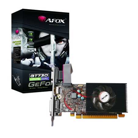 AFOX GeForce GT730 4GB 128bit DDR3 Low Profile PCI-E Graphics Card