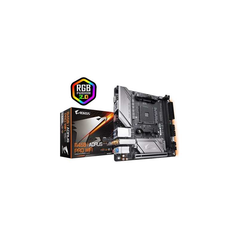 Gigabyte B450 I AORUS PRO WIFI AMD Socket AM4 Mini ITX Dual HDMI/DisplayPort M.2 WiFi Motherboard