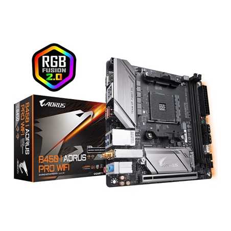 Gigabyte B450 I AORUS PRO WIFI AMD Socket AM4 Mini ITX Dual HDMI/DisplayPort M.2 WiFi Motherboard