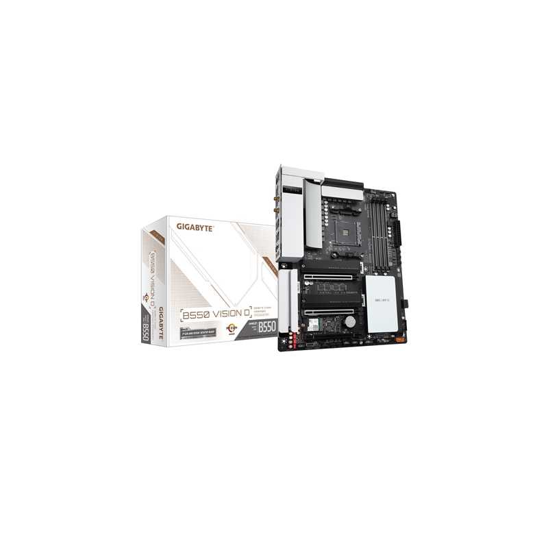 Gigabyte B550 VISION D AMD Socket AM4 ATX DisplayPort/HDMI Dual USB 3.2 C Dual LAN WiFI ax Motherboard
