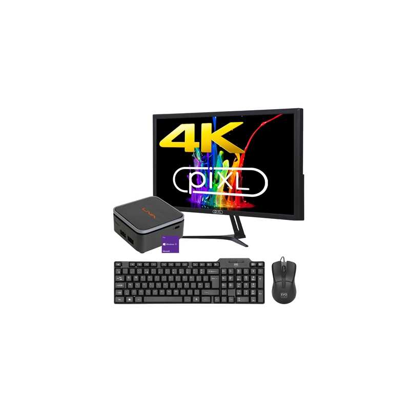 4K 28inch Monitor & PC Bundle with Windows 10 Pro Keyboard and Mouse Included