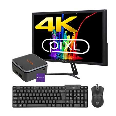 4K 28inch Monitor & PC Bundle with Windows 10 Pro Keyboard and Mouse Included
