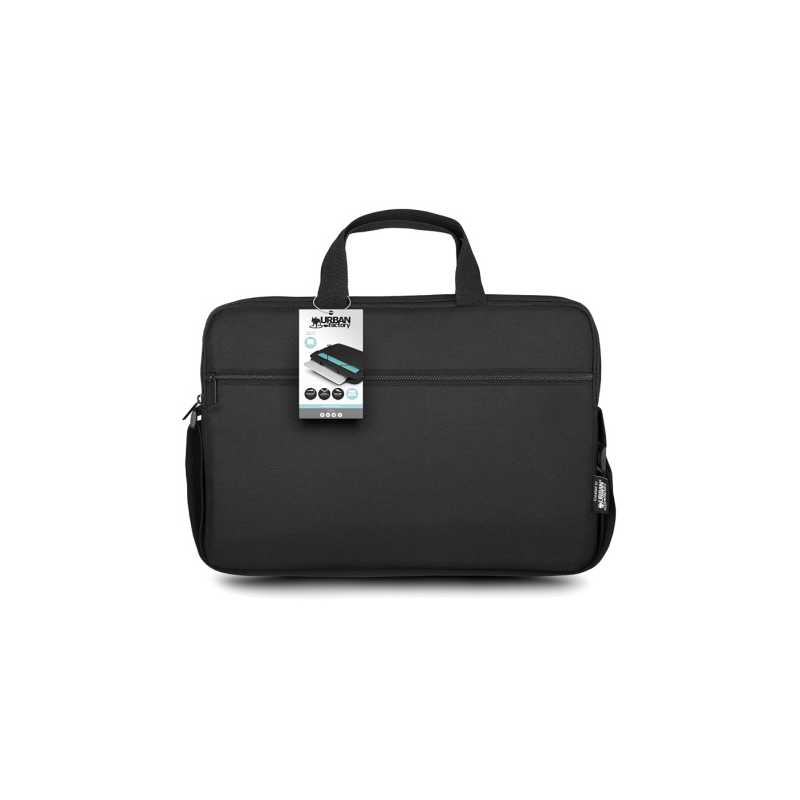 Urban Factory 15.6" Laptop Carry Case, Pocket & Strap, Black