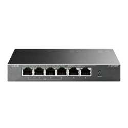 TP-LINK (TL-SF1006P) 6-Port 10/100 Unmanaged Desktop Switch, 4 Port PoE, Steel Case