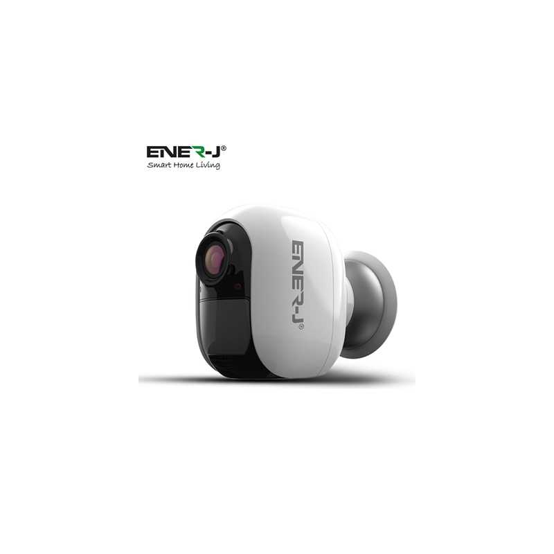ENER-J Smart 1080P Full HD Wire-Free Battery-Powered WiFi IP Camera with Motion Detection and Night Vision