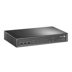 TP-LINK (TL-SF1009P) 9-Port 10/100 Unmanaged Desktop Switch, 8 Port PoE+, Steel Case