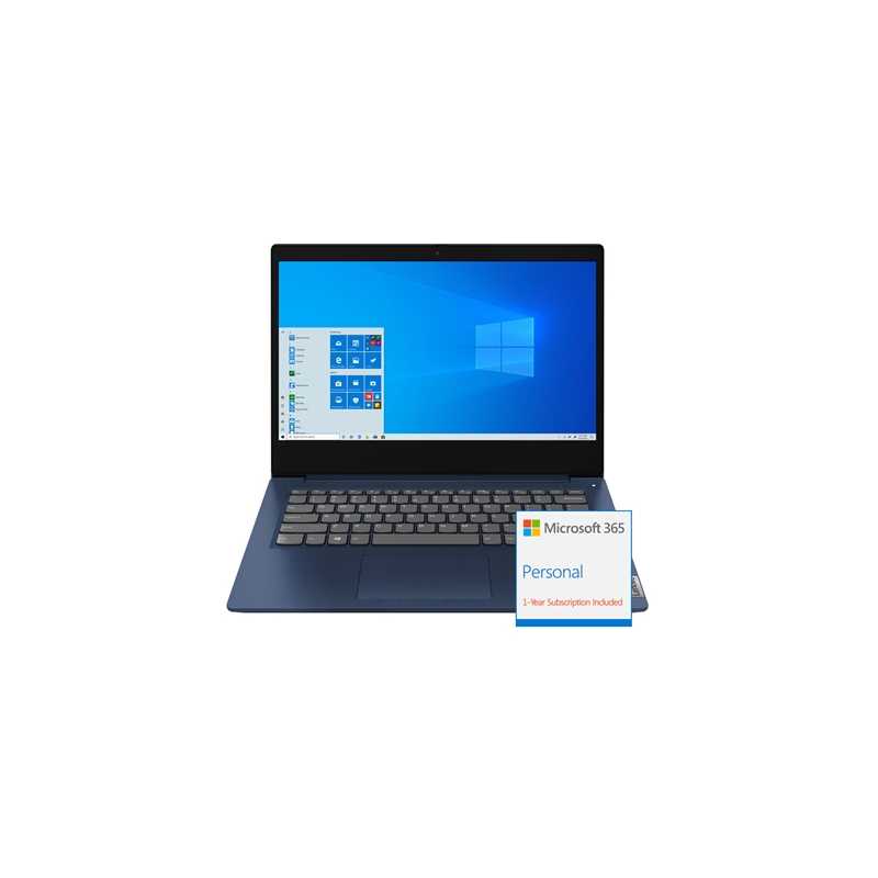 Lenovo Ideapad 3 81WD00EMUK Core i3-1005G1 4GB RAM 128GB SSD 14inch Full HD Windows 10 S Laptop Abyss Blue - Includes 1 Year Mic