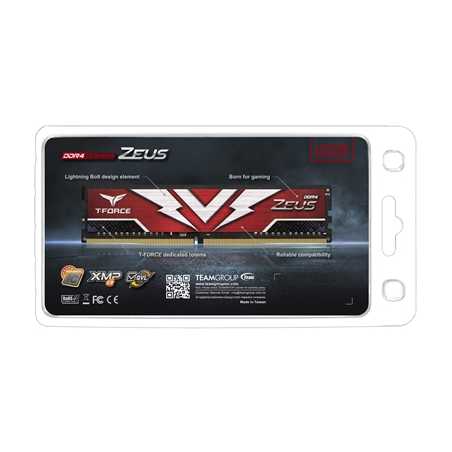 Team T-Force Zeus 16GB Red Heatsink (1 x 16GB) DDR4 3000MHz DIMM System Memory