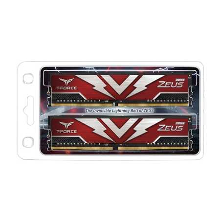 Team T-Force Zeus 32GB Red Heatsink (2 x 16GB) DDR4 3000MHz DIMM System Memory