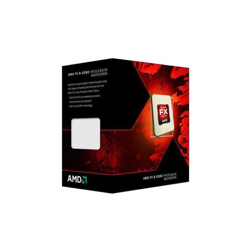 AMD FX-8350 CPU, AM3, 4.0GHz, 8-Core, 125W, 16MB Cache, 32nm, Black Edition, No Graphics