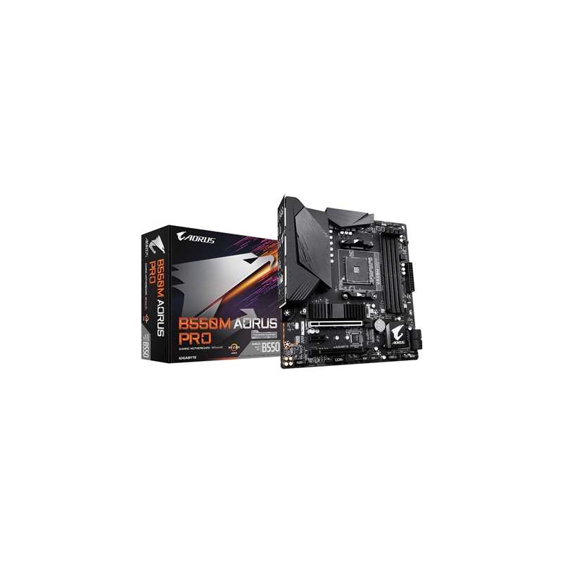 Gigabyte B550M AORUS PRO AMD Socket AM4 Micro ATX DisplayPort/HDMI M.2 USB 3.2 Type C Motherboard