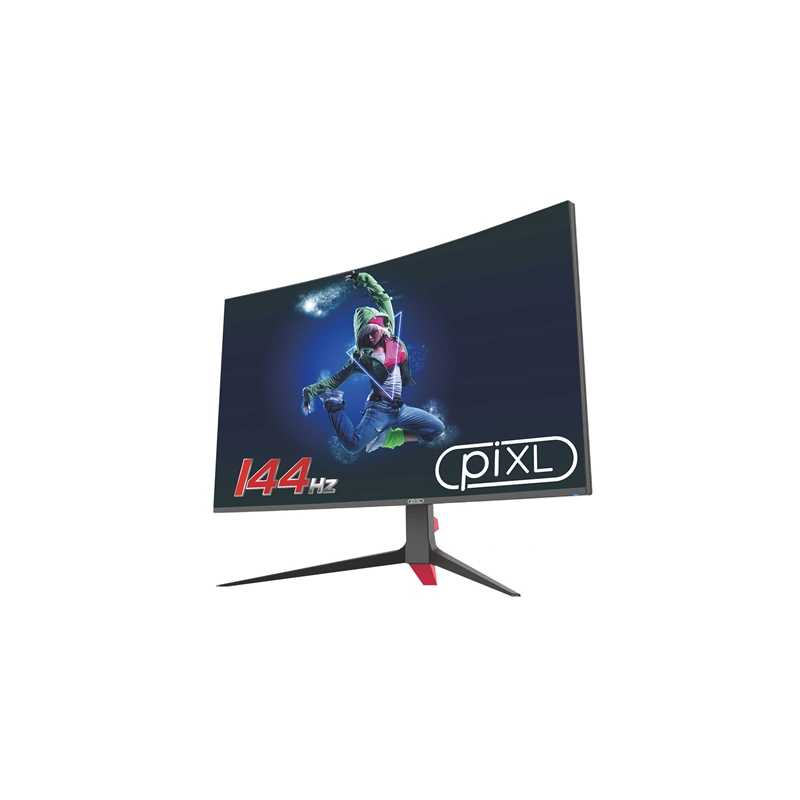 piXL 27" LED 144Hz Widescreen Display Port / HDMI Frameless 5ms Curved Monitor