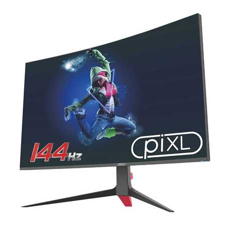 piXL 27" LED 144Hz Widescreen Display Port / HDMI Frameless 5ms Curved Monitor