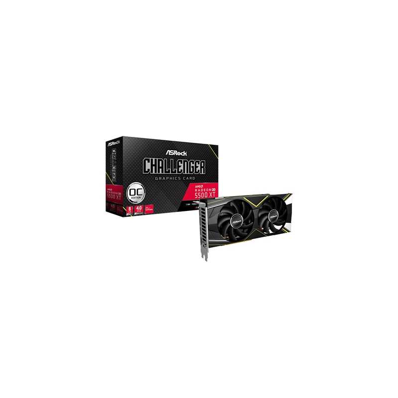 ASRock AMD Radeon RX 5500 XT Challenger D 8GB OC Dual Fan Graphics Card