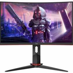 AOC C24G2U/BK 24" 165Hz 1ms VGA / HDMI / Display Port Monitor with Freesync Height Adjustable Curved Monitor