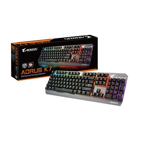 Gigabyte Aorus K7 USB RGB Fusion 2.0 LED Gaming Keyboard with Mechanical Cherry MX Red Switches