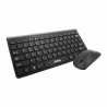 Jedel WS620 Bluetooth Desktop Kit, Slim Mini Keyboard, 800-1600 DPI Mouse, Black