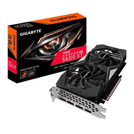 Gigabyte AMD Radeon RX 5600 XT WINDFORCE OC 6GB Dual Fan Graphics Card