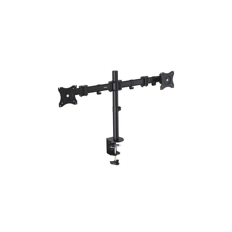VonHaus Double Arm Monitor Desk Mount Suitable for 13" to 27" Tilt and Swivel