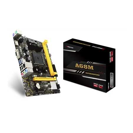 Biostar A68MHE AMD Socket FM2+ HDMI/VGA Micro ATX USB 3.2 DDR3 Motherboard