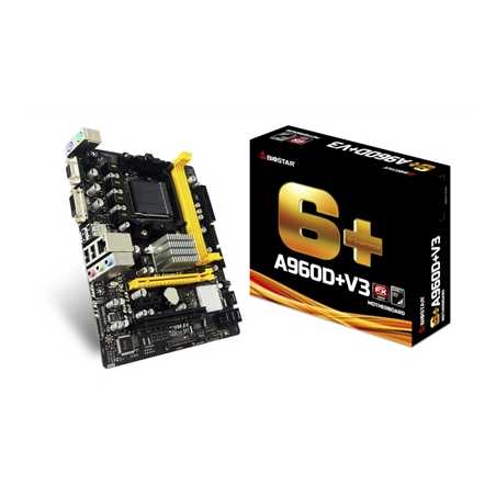 Biostar A960D+V3 AMD Socket AM3+ Micro ATX VGA/DVI DDR3 Motherboard