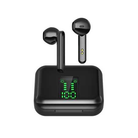 PREVO X15 TWS Wireless Earbuds with Bluetooth 5.0 and Wireless Charging Case with Digital Display