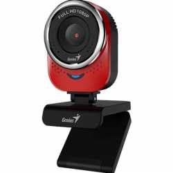 Genius QCam 6000 1080P Full HD with 360 Degree Rotation WebCam Red