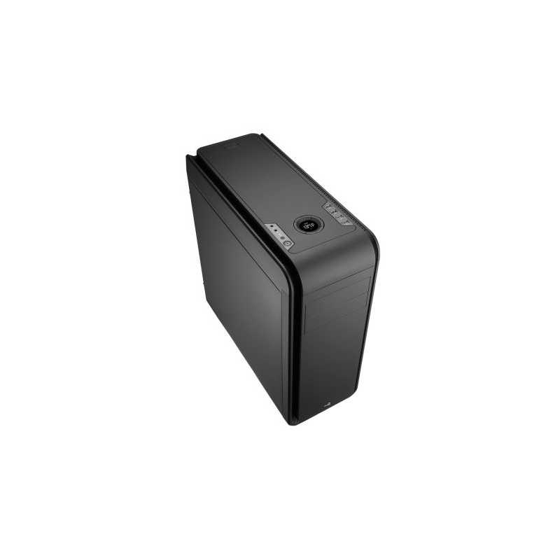 Aerocool DS200 Gaming Case, ATX, No PSU, USB3, Noise Dampening, LCD, Fan Controller, Black