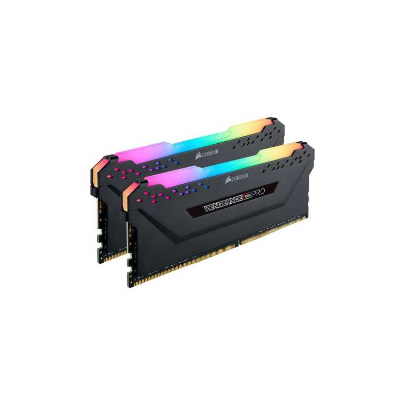 Corsair Vengeance RGB Pro 16GB Memory Kit (2 x 8GB), DDR4, 3600MHz (PC4-28800), CL18, XMP 2.0, Black