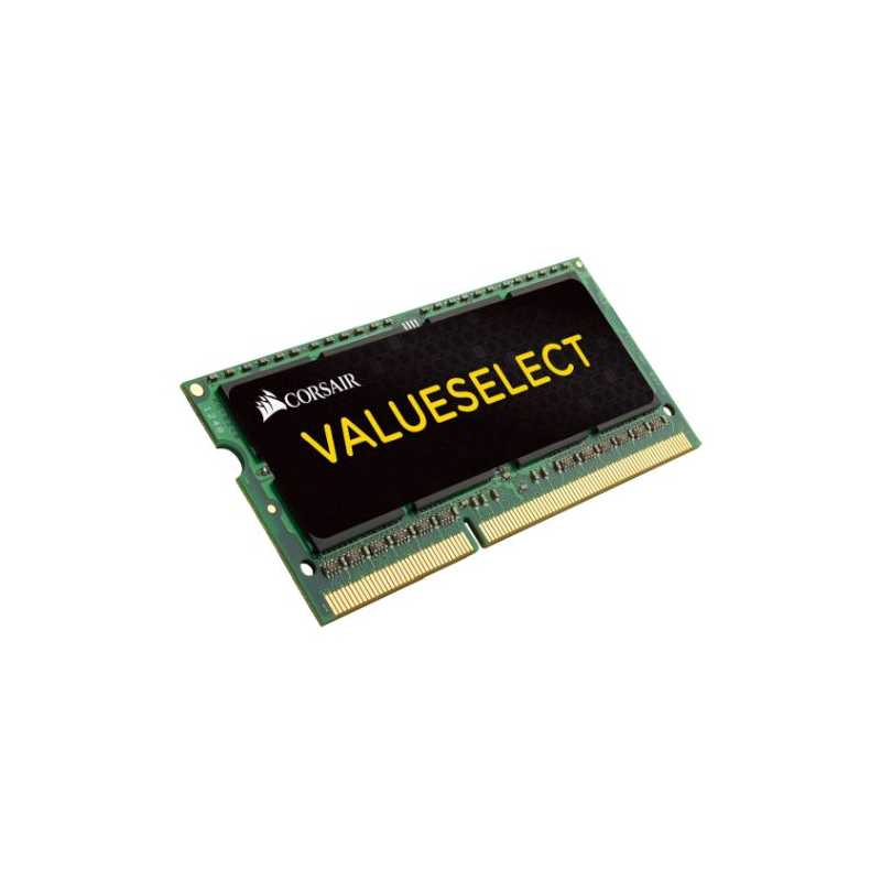 Corsair Value Select 4GB, DDR3L, 1333MHz (PC3-10600), CL9, SODIMM Memory