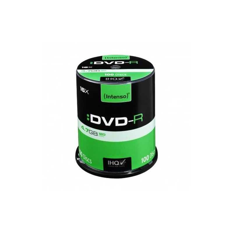 Intenso DVD-R, 4.7GB/120 Minutes, 16x Speed, Single Layer, Cake Box of 100