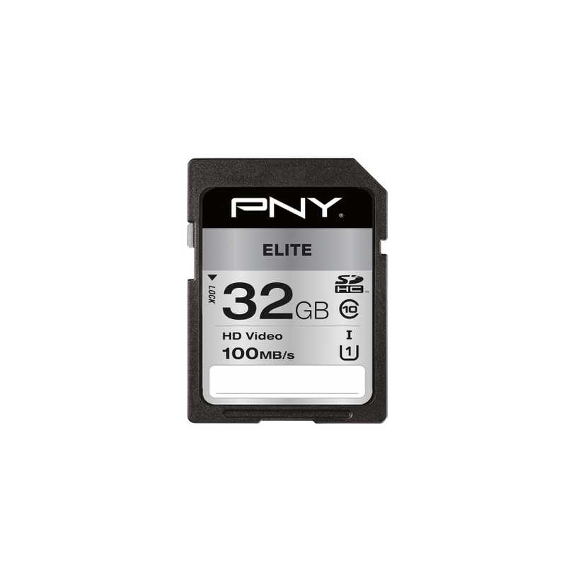 PNY Elite SDHC 32GB SD Card, UHS-I Class 10