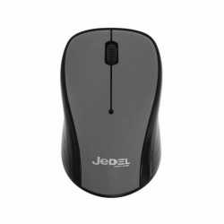 Jedel W920 Wireless Optical Mouse, 1000 DPI, Nano USB, 3 Buttons, Deep Grey & Black