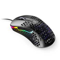 Xtrfy M4 RGB Wired Optical Gaming Mouse, USB, 400-16000 DPI, Omron Switches, 125-1000 Hz, Adjustable RGB, Black