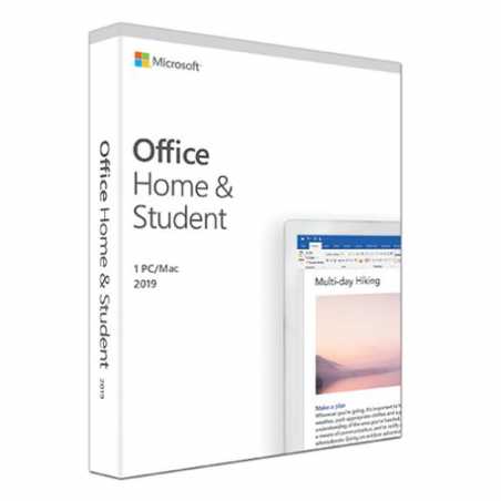 Microsoft Office 2019 Home & Student, PKC (OEM), 1 Licence, Medialess