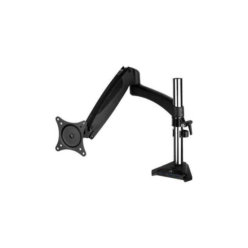 Arctic Z1-3D Gen 3 Single Monitor Arm with 3-Port USB 3.2 Gen 1 Hub, 3D Monitor Placement, up to 38" Monitors