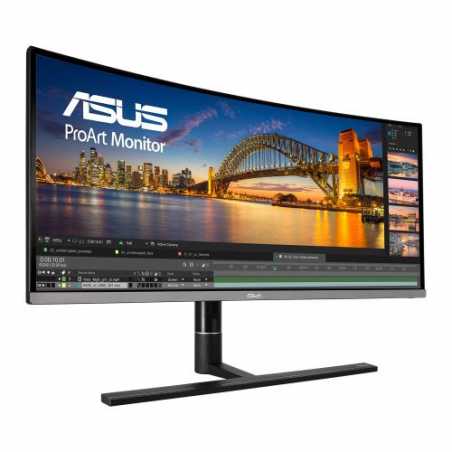 Asus ProArt 34.1" UWQHD Ultra-wide Curved Professional Monitor (PA34VC), 3440 x 1440, 5ms, 100% sRGB, 2 HDMI, DP, USB-C, Speake