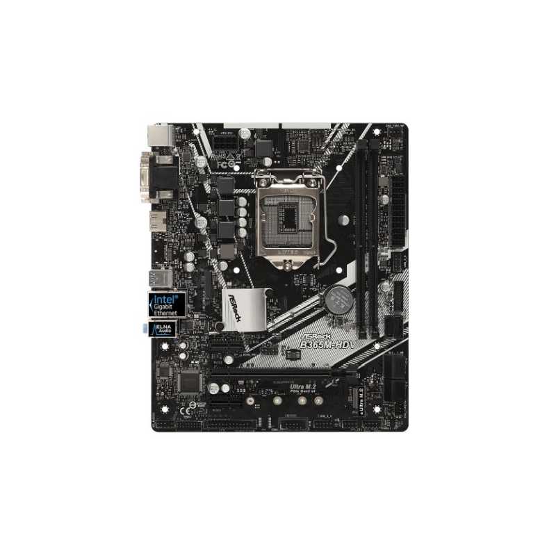 Asrock B365-HDV, Intel B365, 1151, Micro ATX, 2 DDR4, VGA, DVI, HDMI, M.2