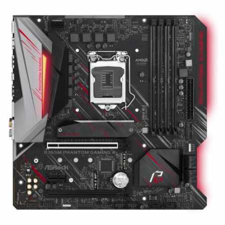 Asrock B365M PHANTOM GAMING 4, Intel B365, 1151, Micro ATX, DDR4, CrossFire, HDMI, DP, RGB Lighting, M.2