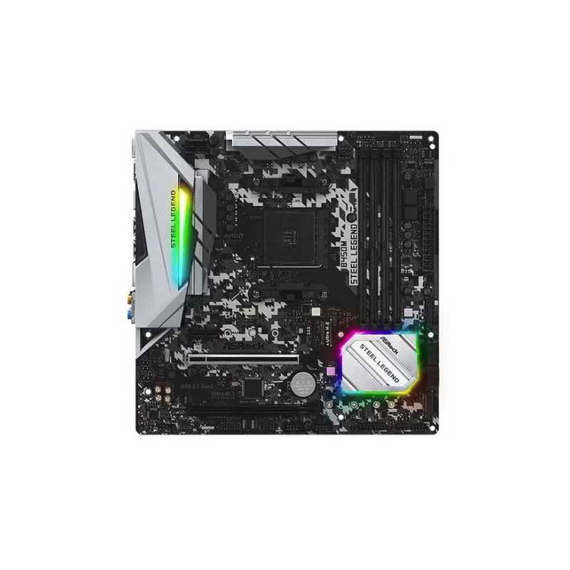 Asrock B450M STEEL LEGEND, AMD B450, AM4, Micro ATX, DDR4, HDMI