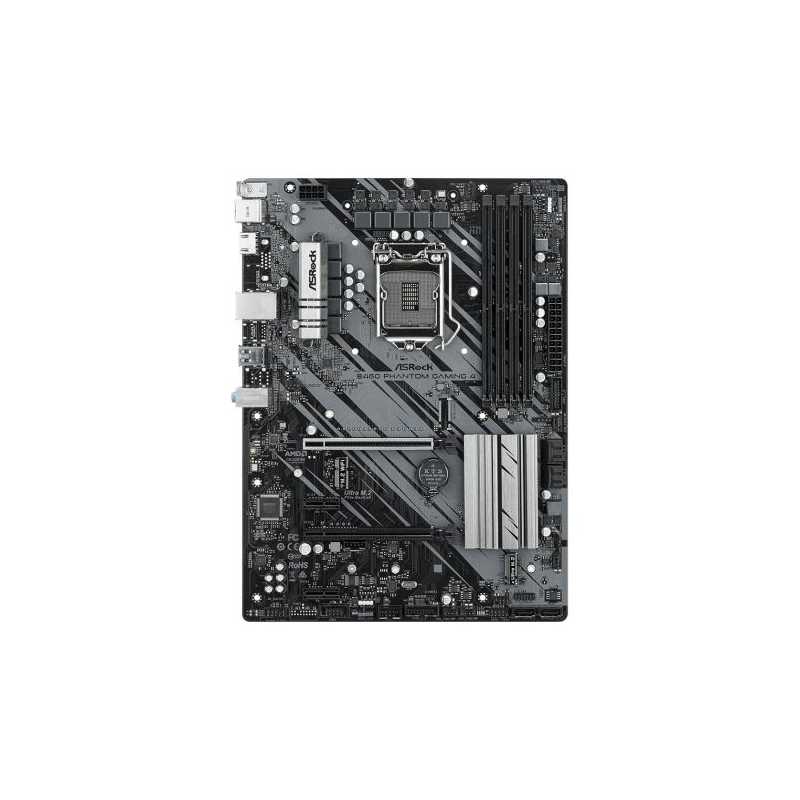 Asrock B460 PHANTOM GAMING 4, Intel B460, 1200, ATX, 4 DDR4, XFire, HDMI, M.2