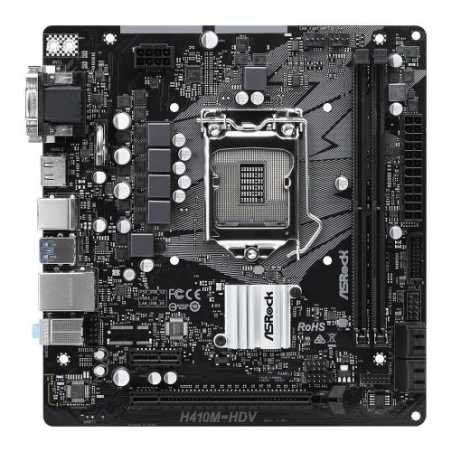 Asrock H410M-HDV, Intel H410, 1200, Micro ATX, 2 DDR4, VGA, DVI, HDMI