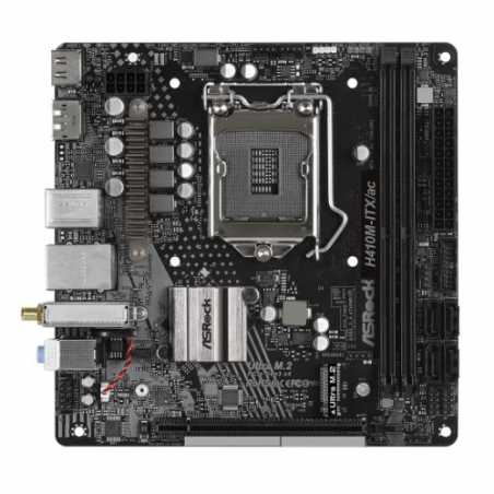 Asrock H410M-ITX/AC, Intel H410, 1200, Mini ITX, 2 DDR4, HDMI, DP, AC Wi-Fi, M.2