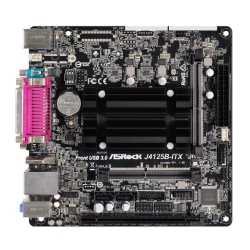 Asrock J4125B-ITX, Integrated Intel Quad-Core J4125, Mini ITX, DDR4 SODIMM, VGA, HDMI, Serial Port, Parallel Port