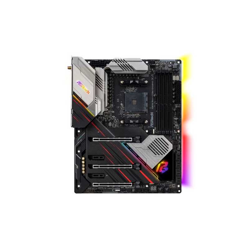 Asrock X570 Phantom Gaming X, AMD X570, AM4, ATX, 4 DDR4, HDMI, SLI/XFire, Wi-Fi, 2.5GB LAN, PCIe4, RGB Lighting, M.2