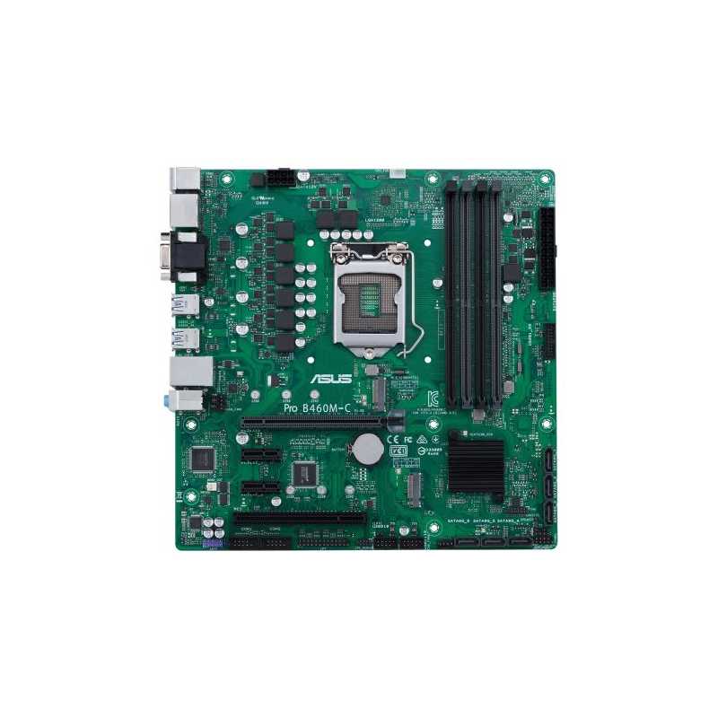 Asus PRO B460M-C/CSM - Corporate Stable Model, Intel B460, 1200, Micro ATX, 4 DDR4, VGA, HDMI, 2 DP, COM Port, LPC Header, M.2